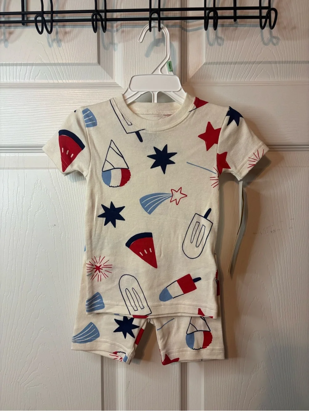 Carter’s Size 18 months Patriotic Short Sleeve Pajama Set